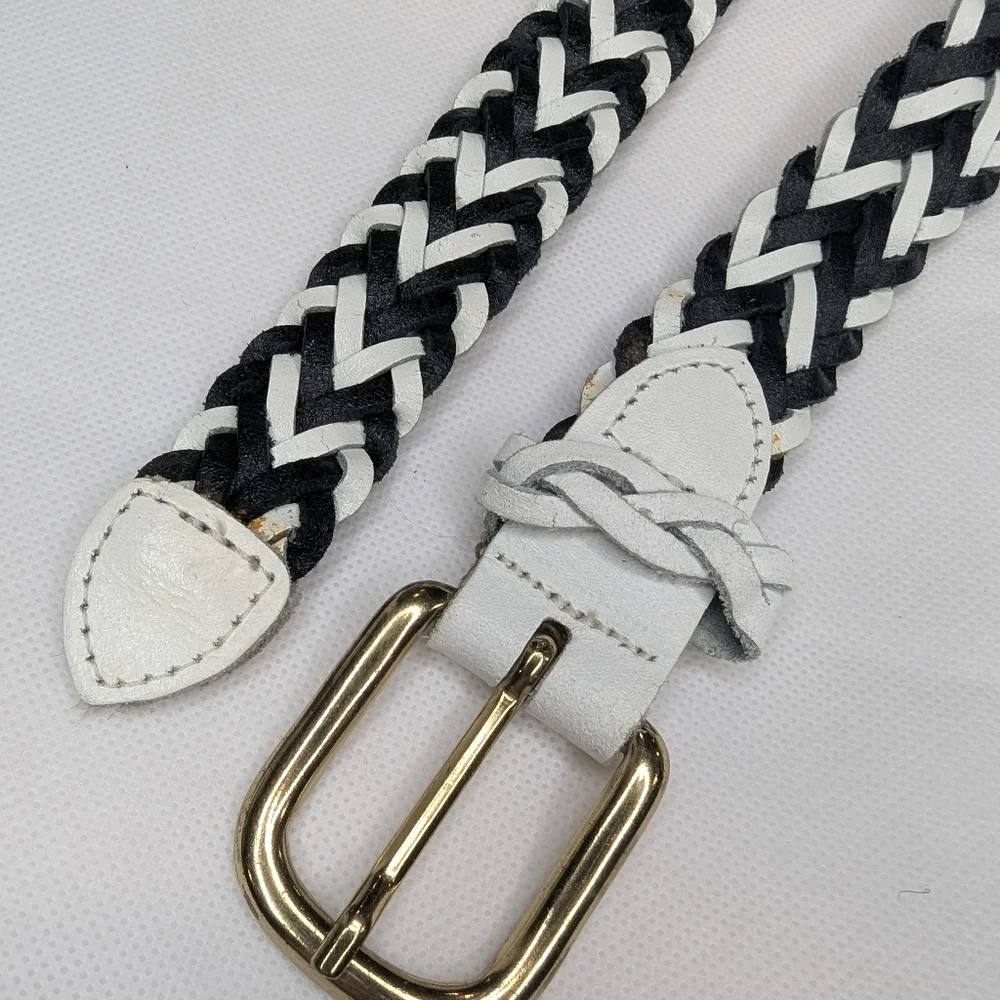 Vintage 1980's Capezio Leather Braided Belt